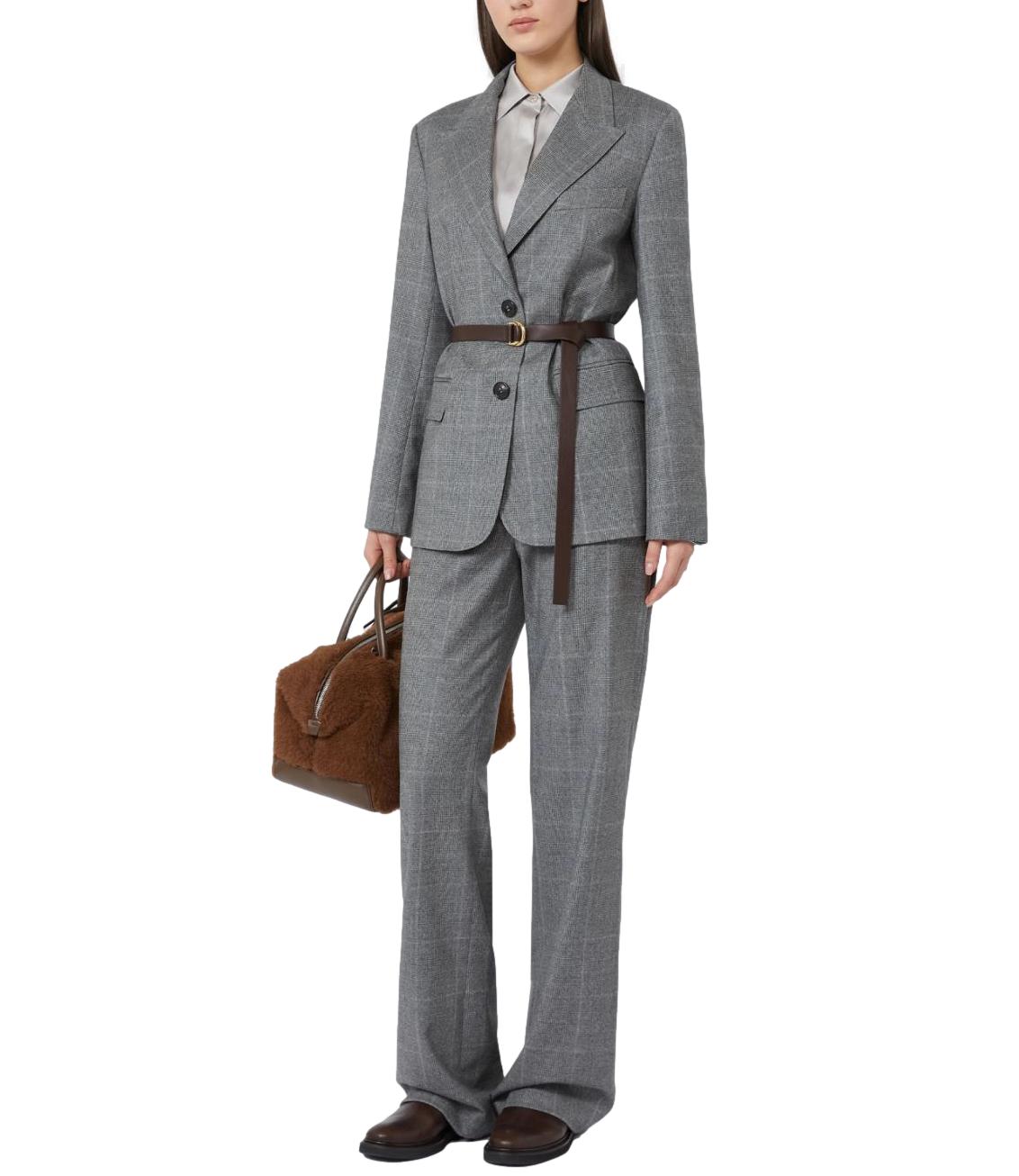 Max Mara Studio Giacca Mstquagga Grigio Scuro Donna
