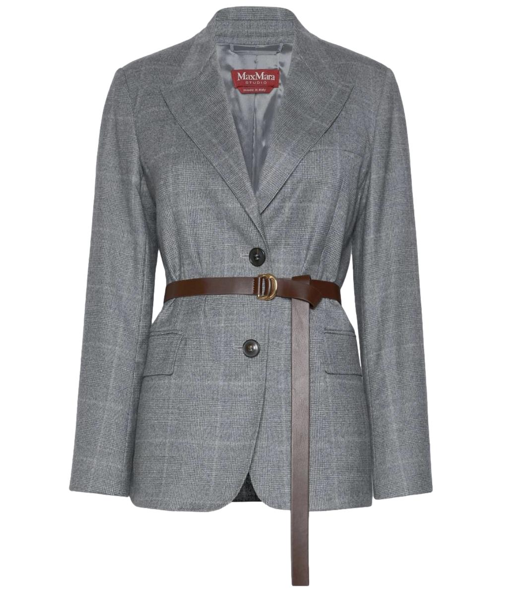 Max Mara Studio Giacca Mstquagga Grigio Scuro Donna