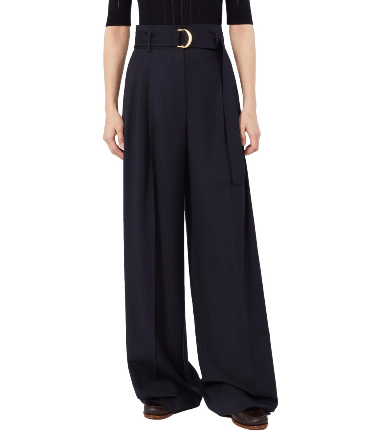 Max Mara Studio Pantalone Mstserio Blu Donna