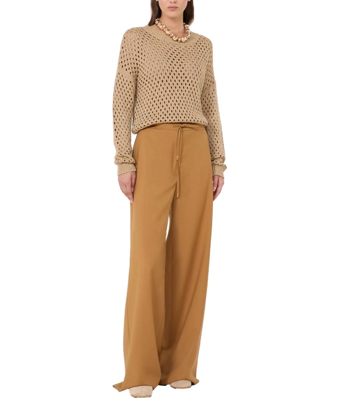 Max Mara Studio Pantalone Mstcrisma Caramello Donna