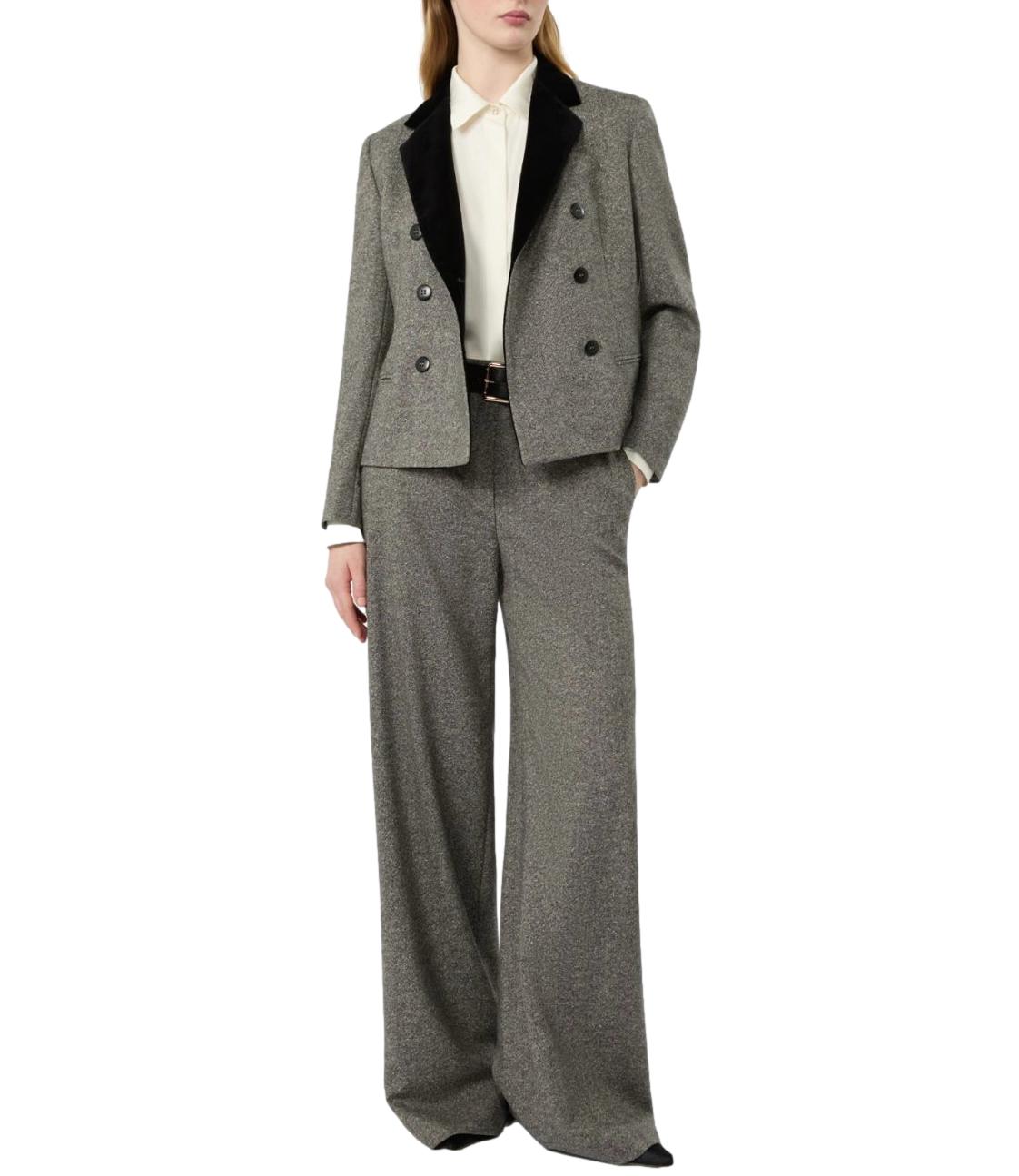 Max Mara Studio Pantalone Mstgioia Bianco Nero Donna