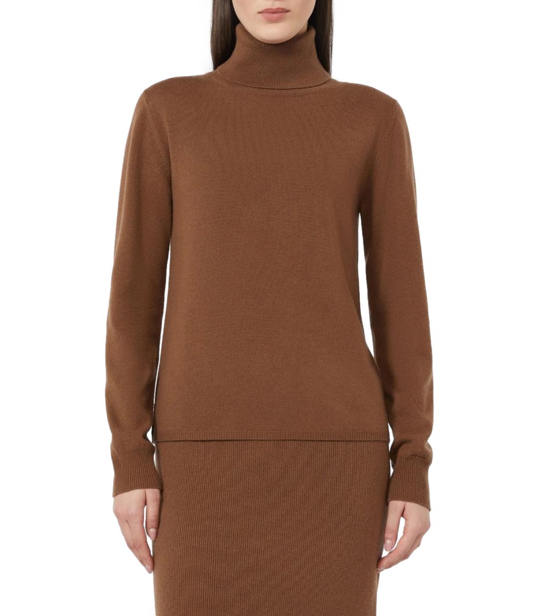 Max Mara Studio Maglia Msteducata Cuoio Donna