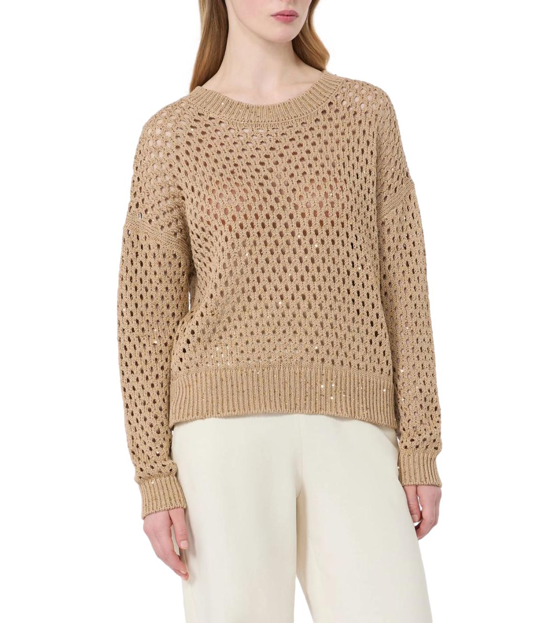 Max Mara Studio Maglia Mstgeyser Cammello Donna
