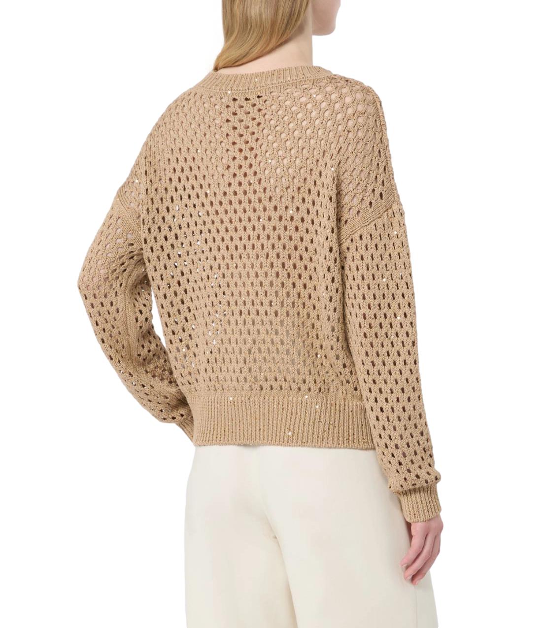 Max Mara Studio Maglia Mstgeyser Cammello Donna