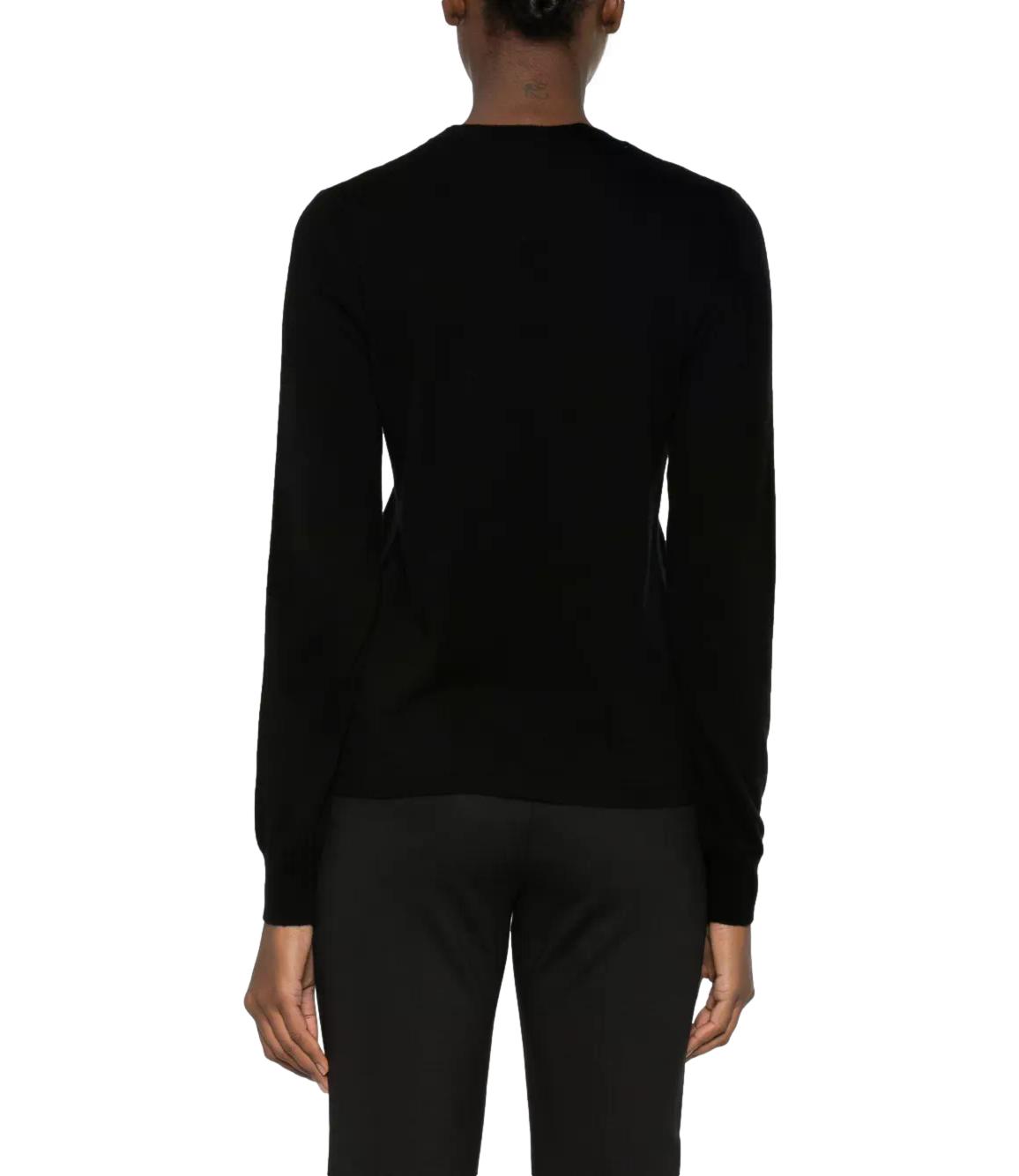 Mstfolk pullover nero girocollo