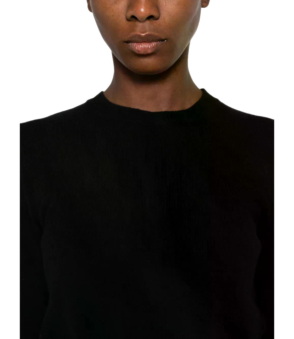 Mstfolk pullover nero girocollo