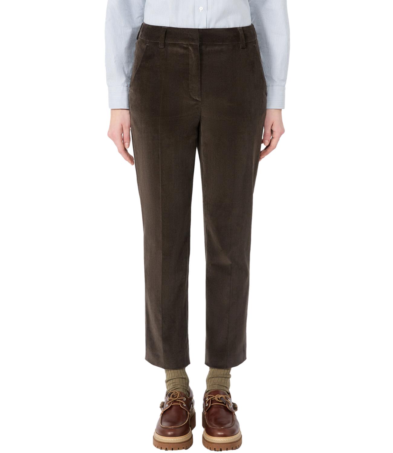 Max Mara Weekend Pantalone Wkdmarruca Marrone Scuro Donna