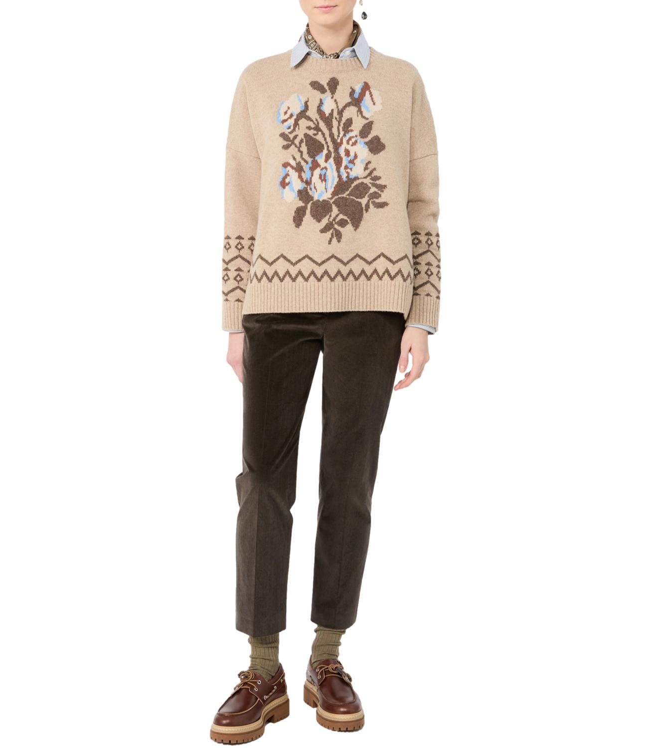 Max Mara Weekend Pantalone Wkdmarruca Marrone Scuro Donna