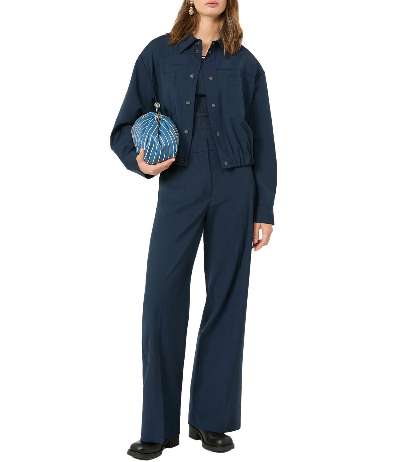 Max Mara Weekend Pantalone Wkdvisivo Blu Donna