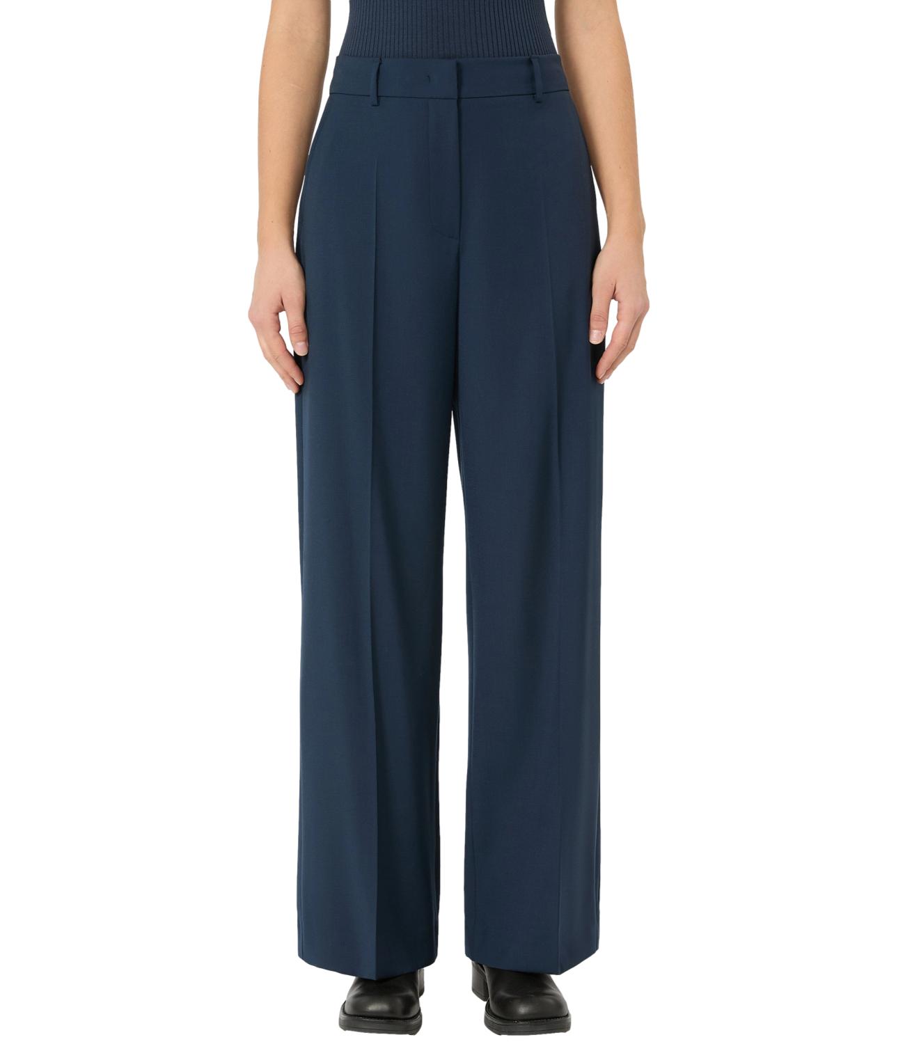 Max Mara Weekend Pantalone Wkdvisivo Blu Donna