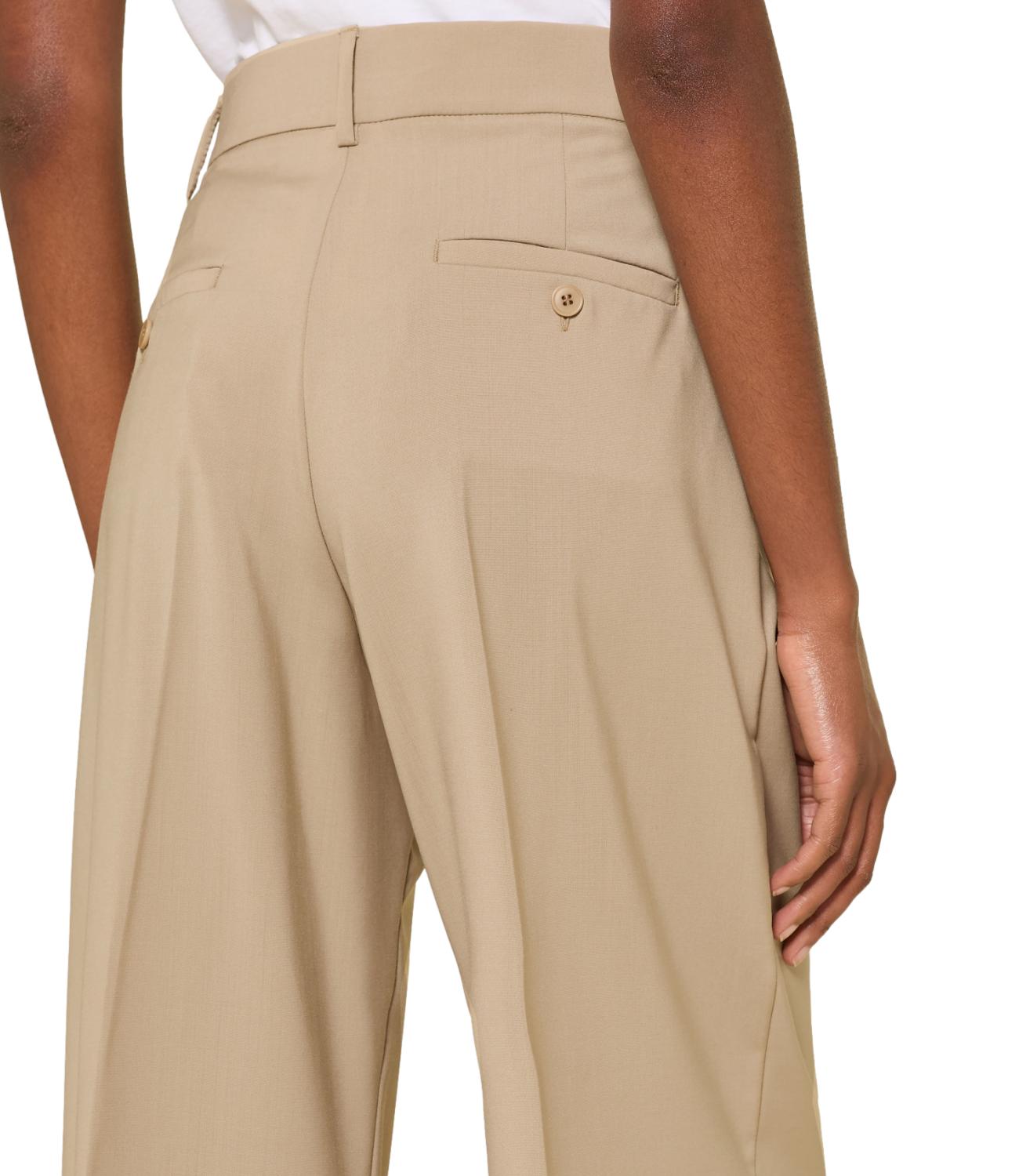 Max Mara Weekend Pantalone Wkdvisivo Beige Donna