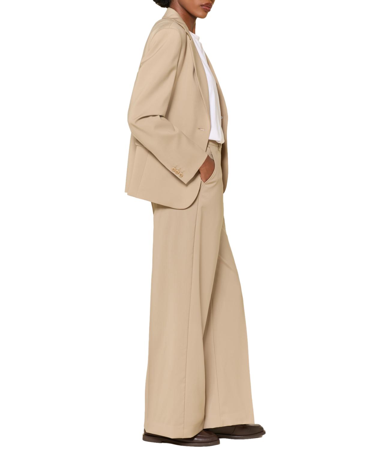 Max Mara Weekend Pantalone Wkdvisivo Beige Donna