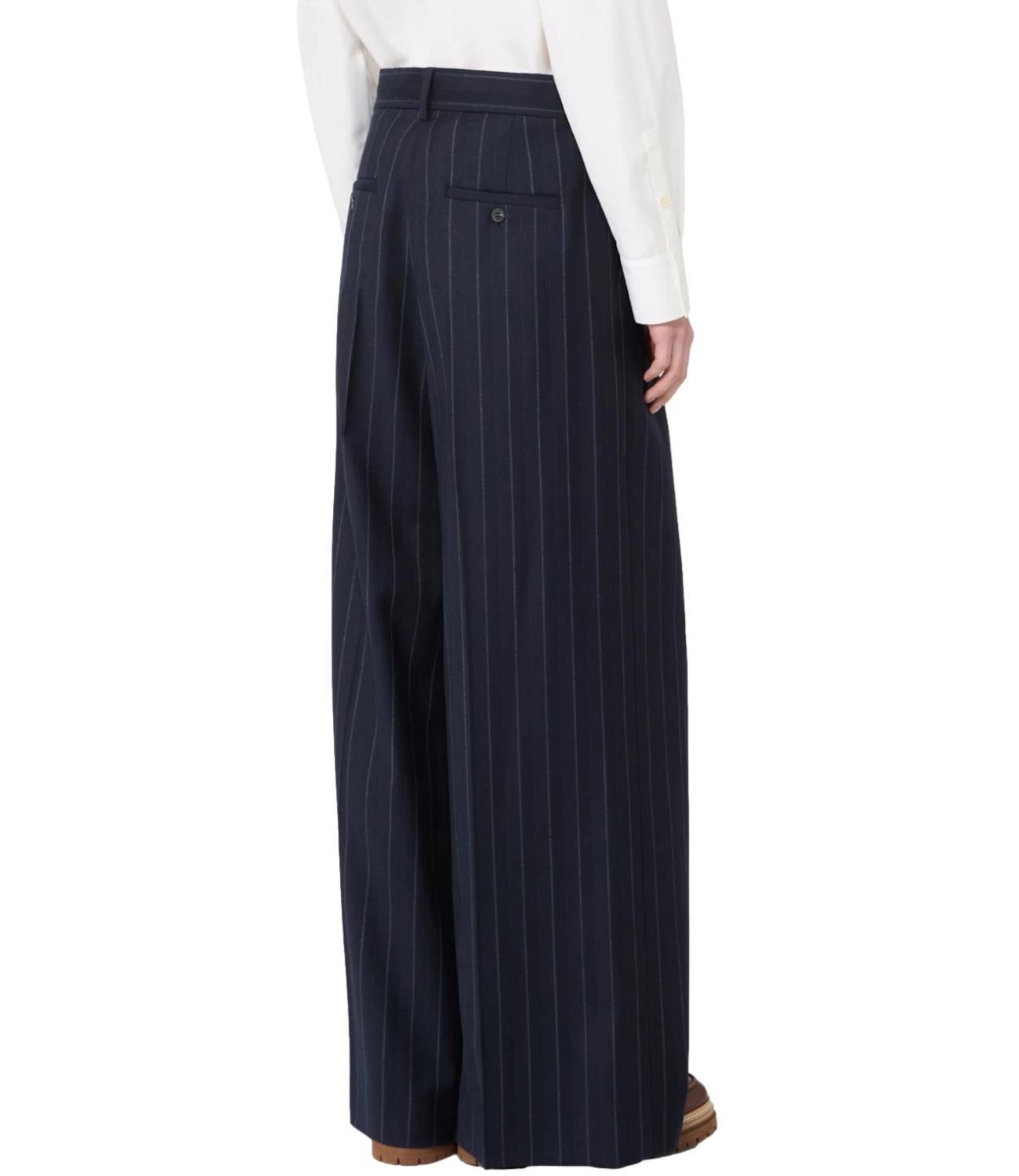 Max Mara Weekend Pantalone Wkdnebbie Blu Donna