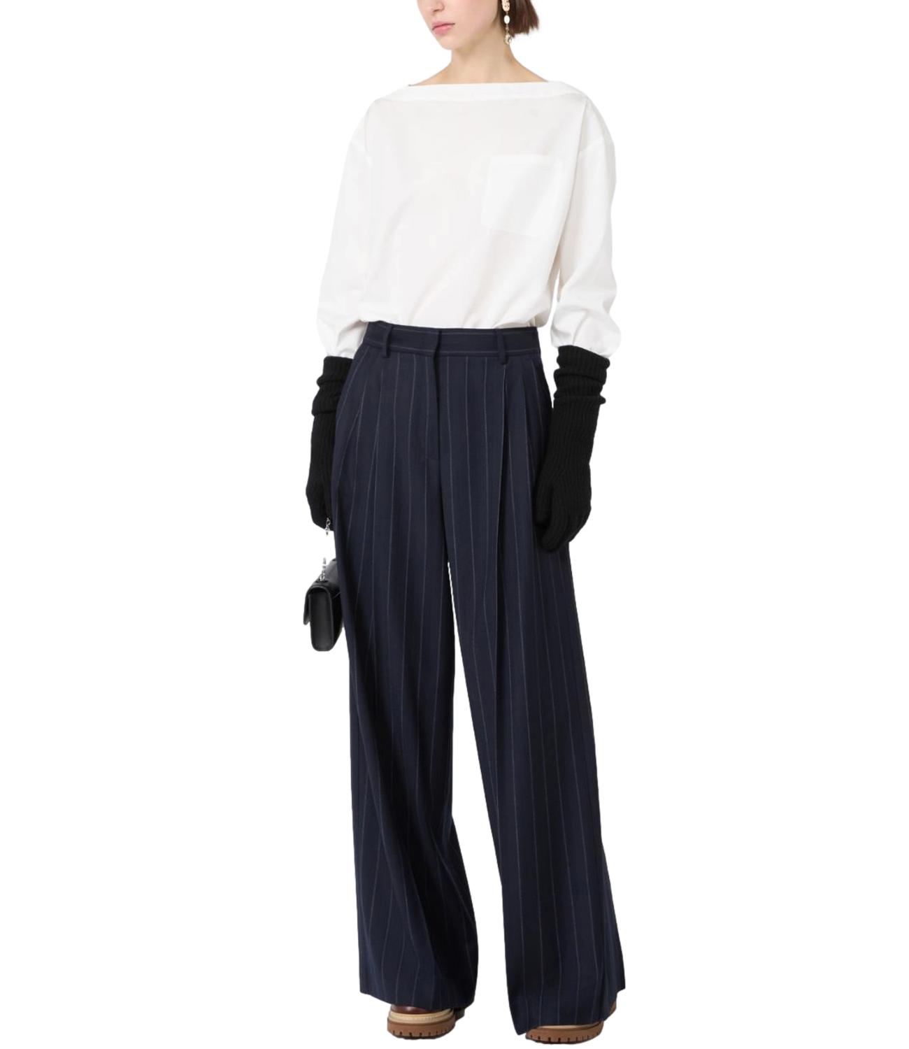 Max Mara Weekend Pantalone Wkdnebbie Blu Donna