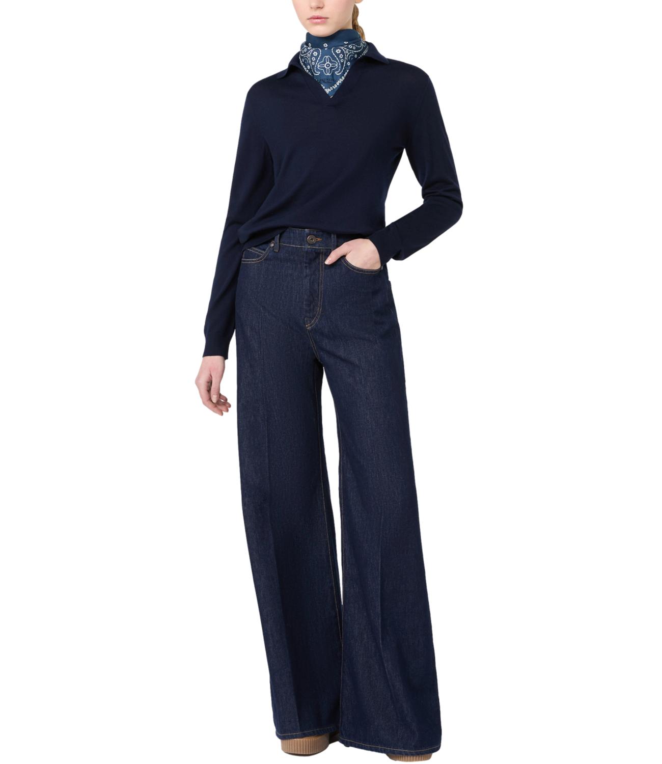 Max Mara Weekend Maglia Wkdcappa Blu Donna