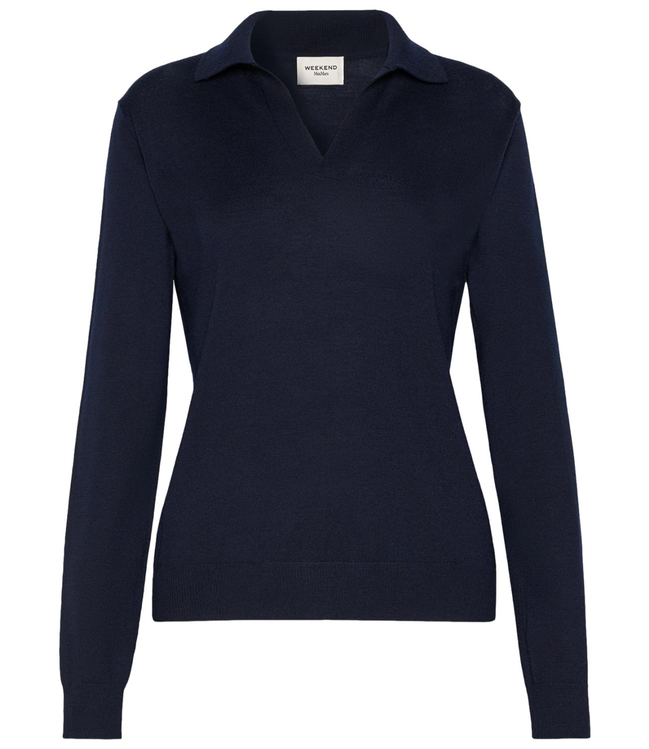 Max Mara Weekend Maglia Wkdcappa Blu Donna