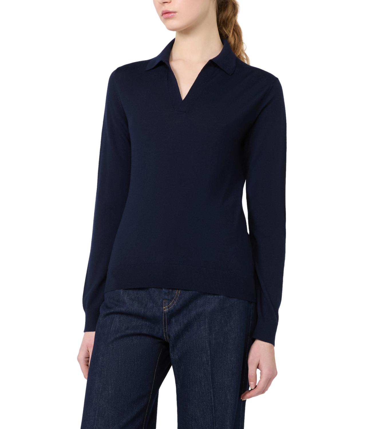 Max Mara Weekend Maglia Wkdcappa Blu Donna