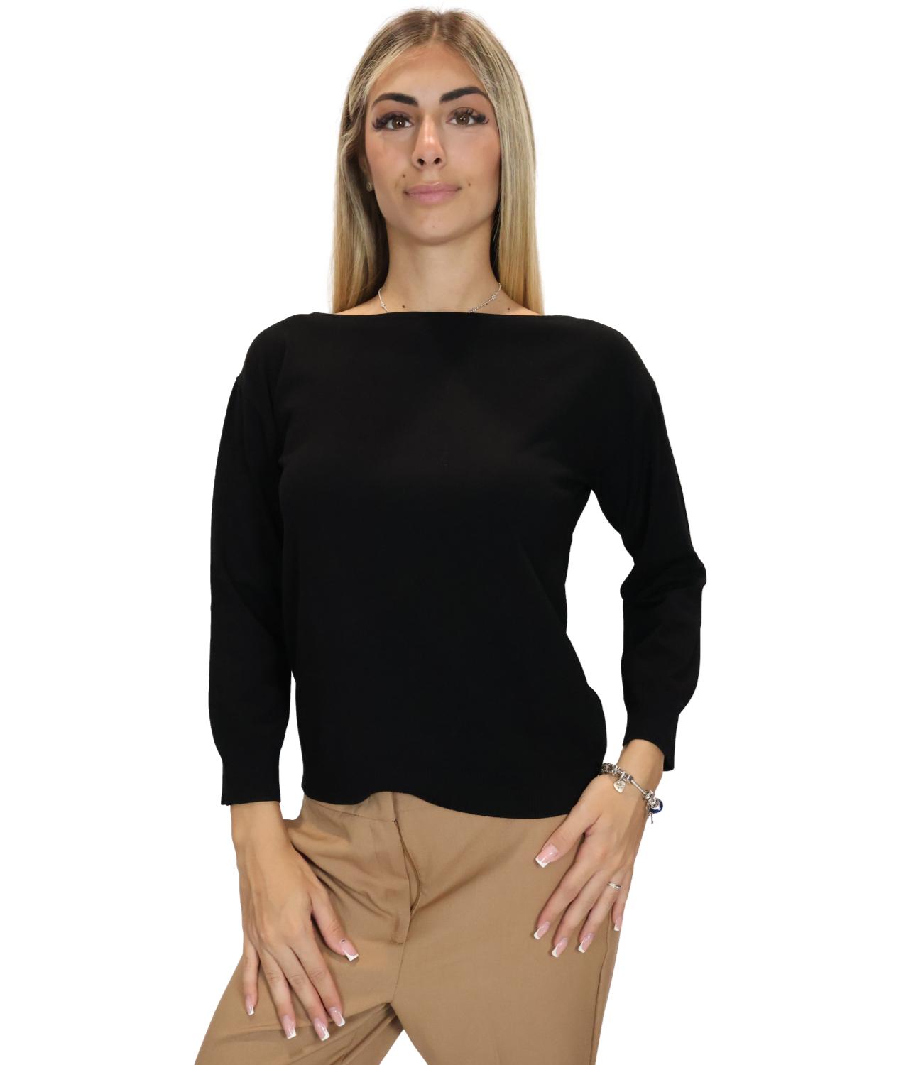 Max Mara Weekend Maglia Wkdstecca Nero Donna