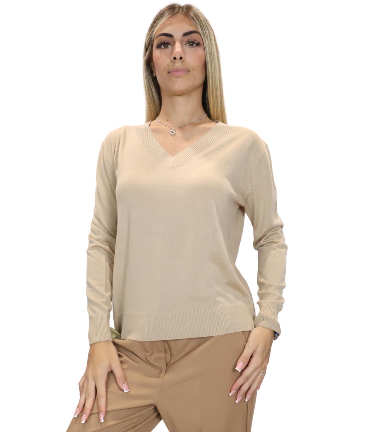 Max Mara Weekend Maglia Wkdtalamo Sabbia Donna