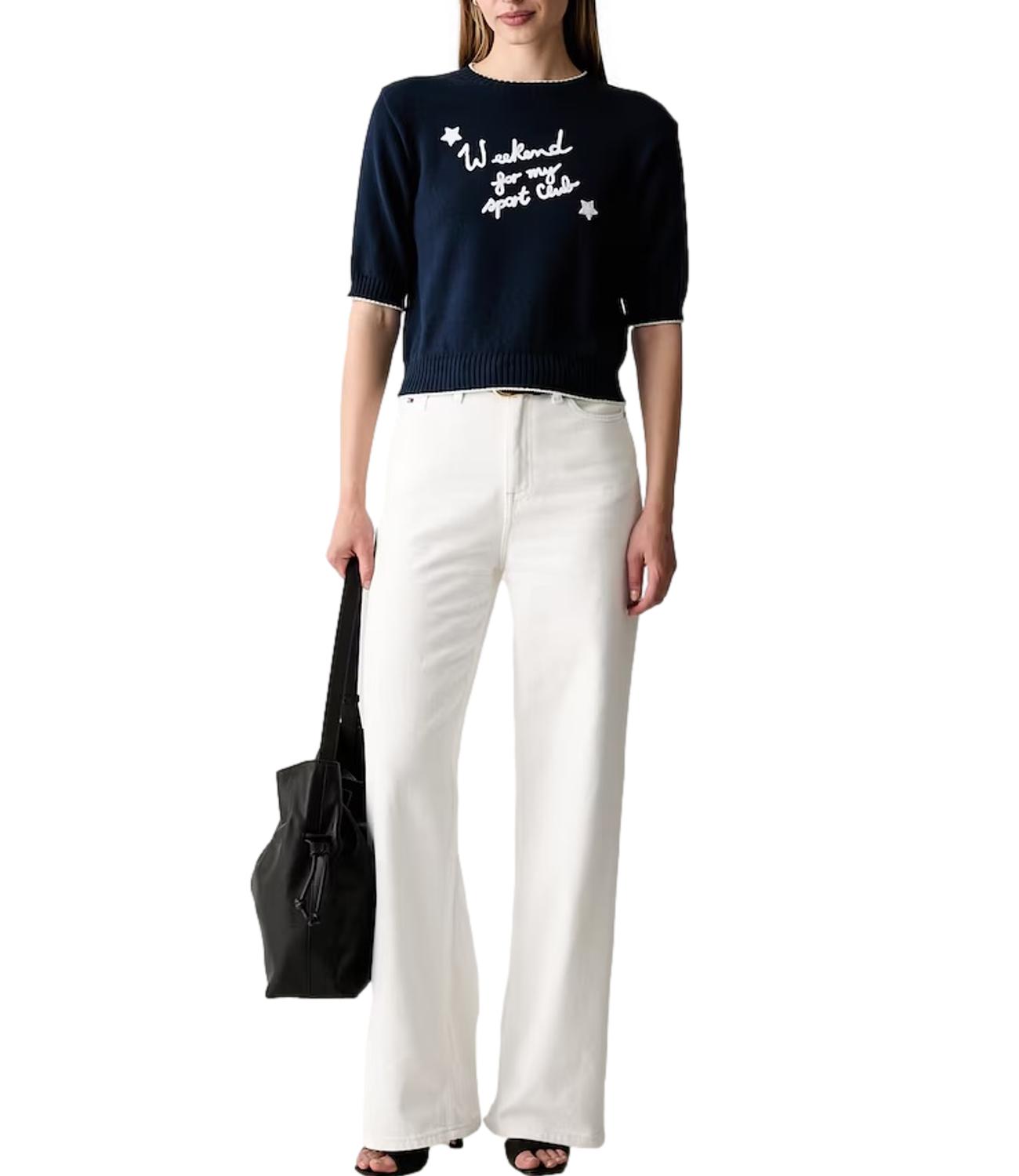 Max Mara Weekend Maglia Wkdfiacre Avio Donna