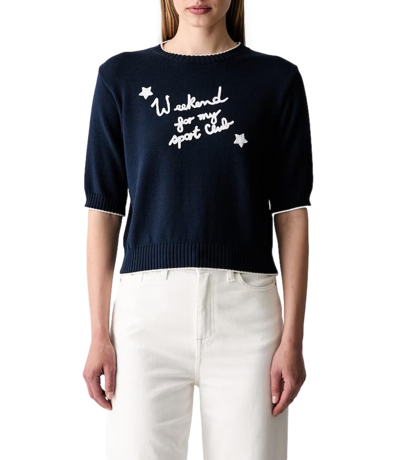 Max Mara Weekend Maglia Wkdfiacre Avio Donna