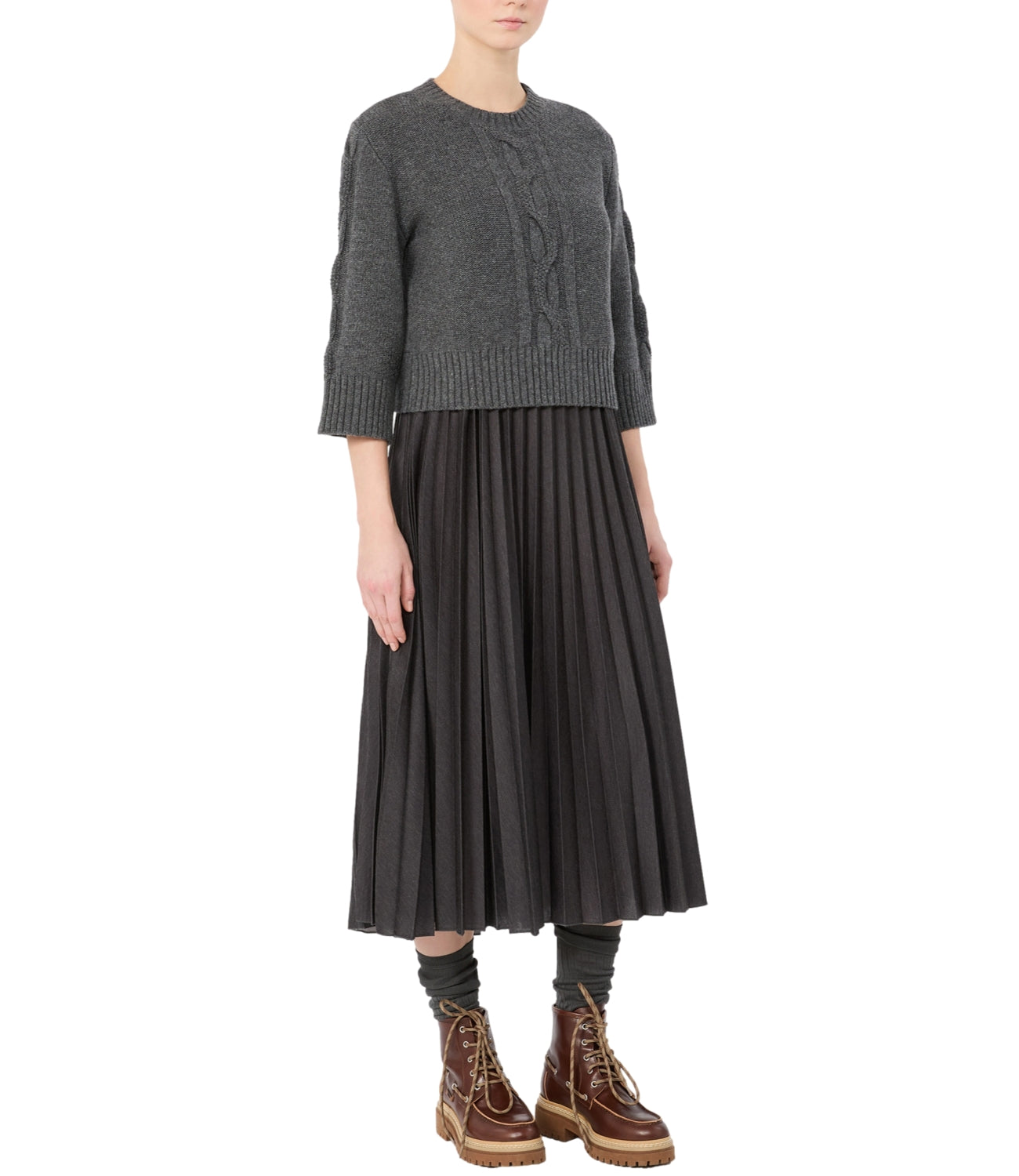 Max Mara Weekend Abito Wkdcalco Antracite Melange Donna