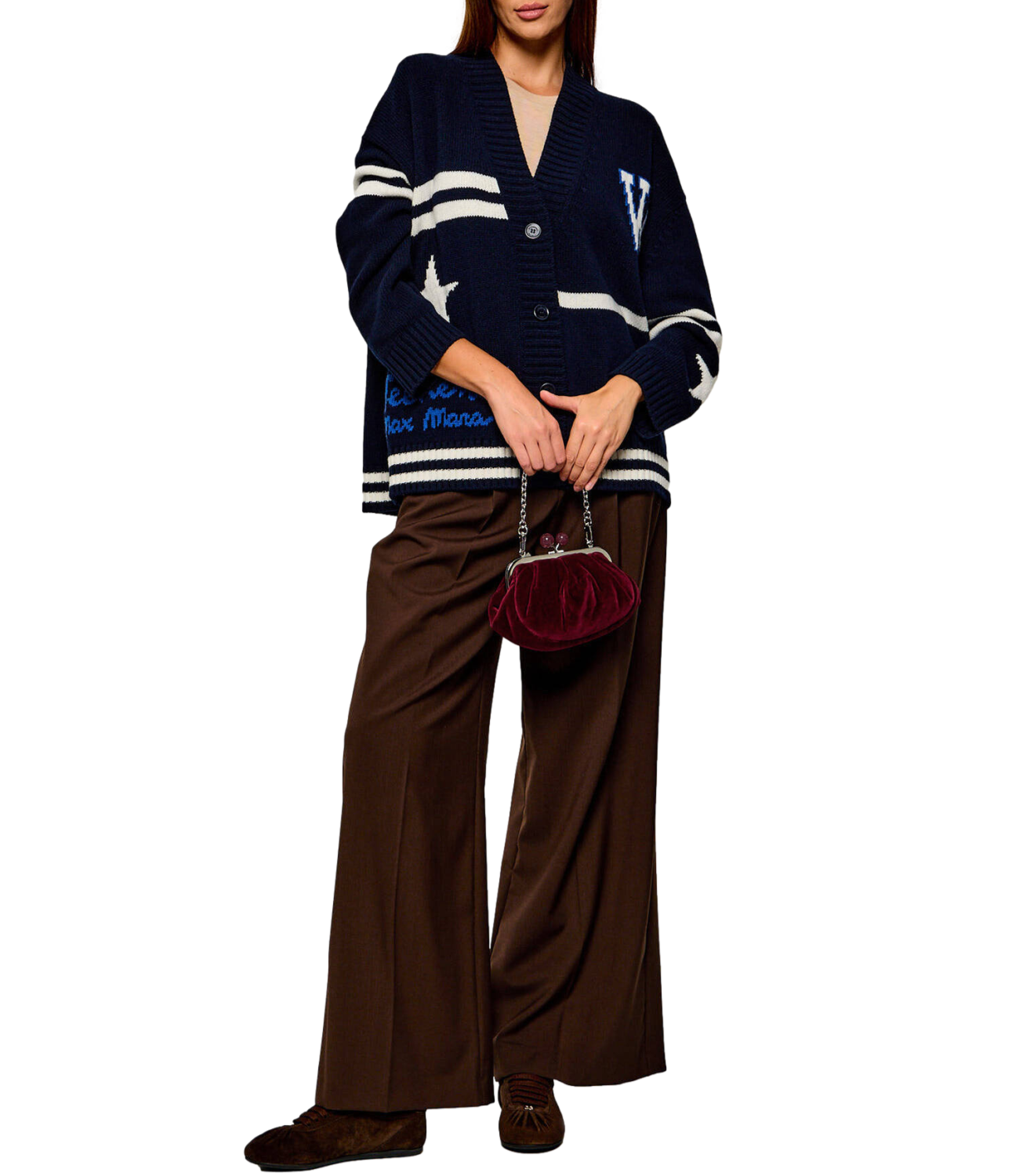 Max Mara Weekend Borsa Wkagiochi Bordeaux Donna