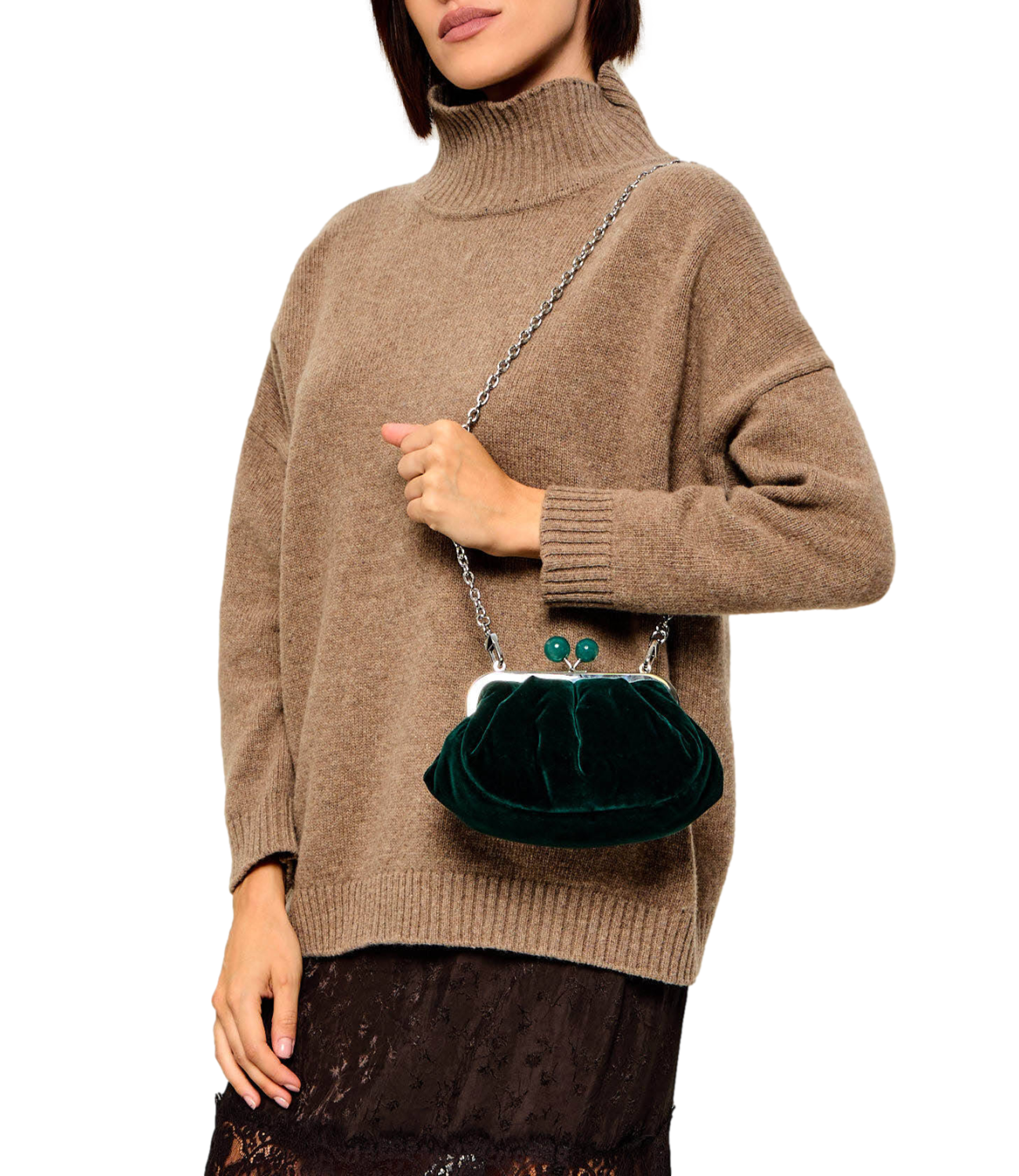 Max Mara Weekend Borsa Wkagiochi Verde Donna