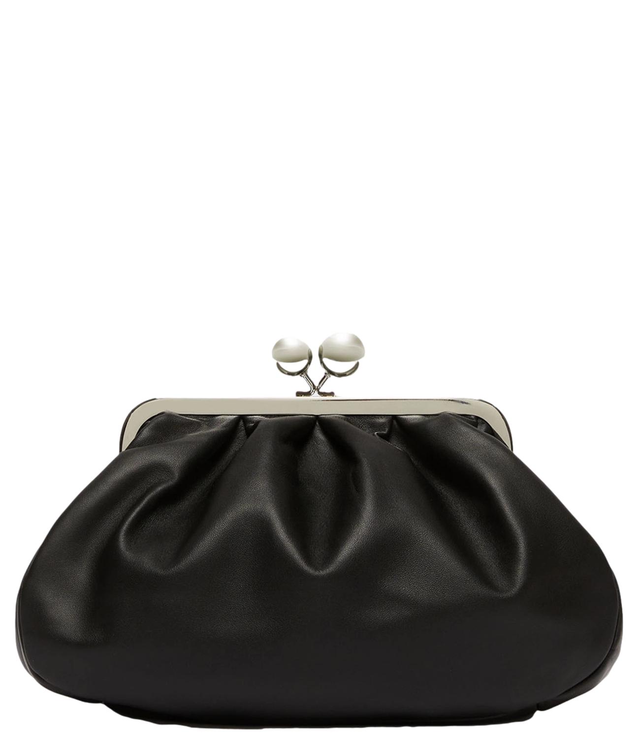 Max Mara Weekend Pasticcino Bag Media "Cubico" Nero Donna