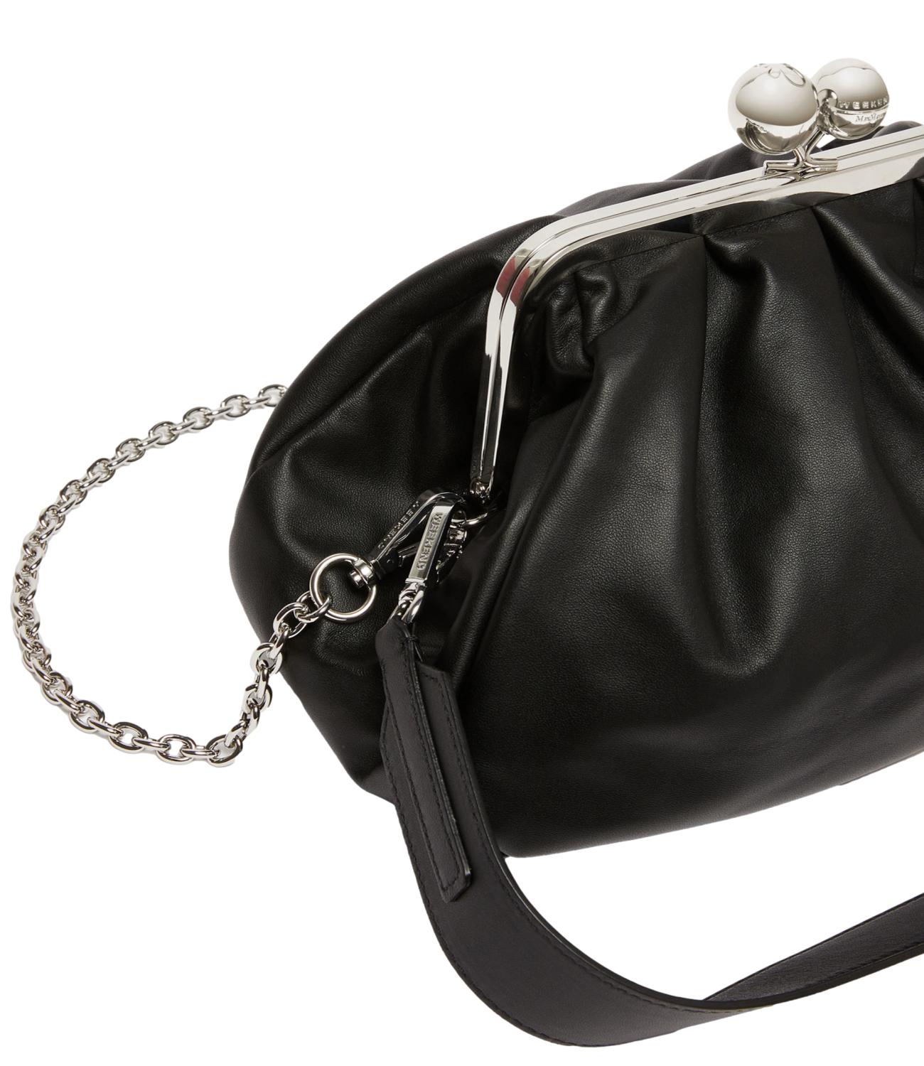Max Mara Weekend Pasticcino Bag Media "Cubico" Nero Donna