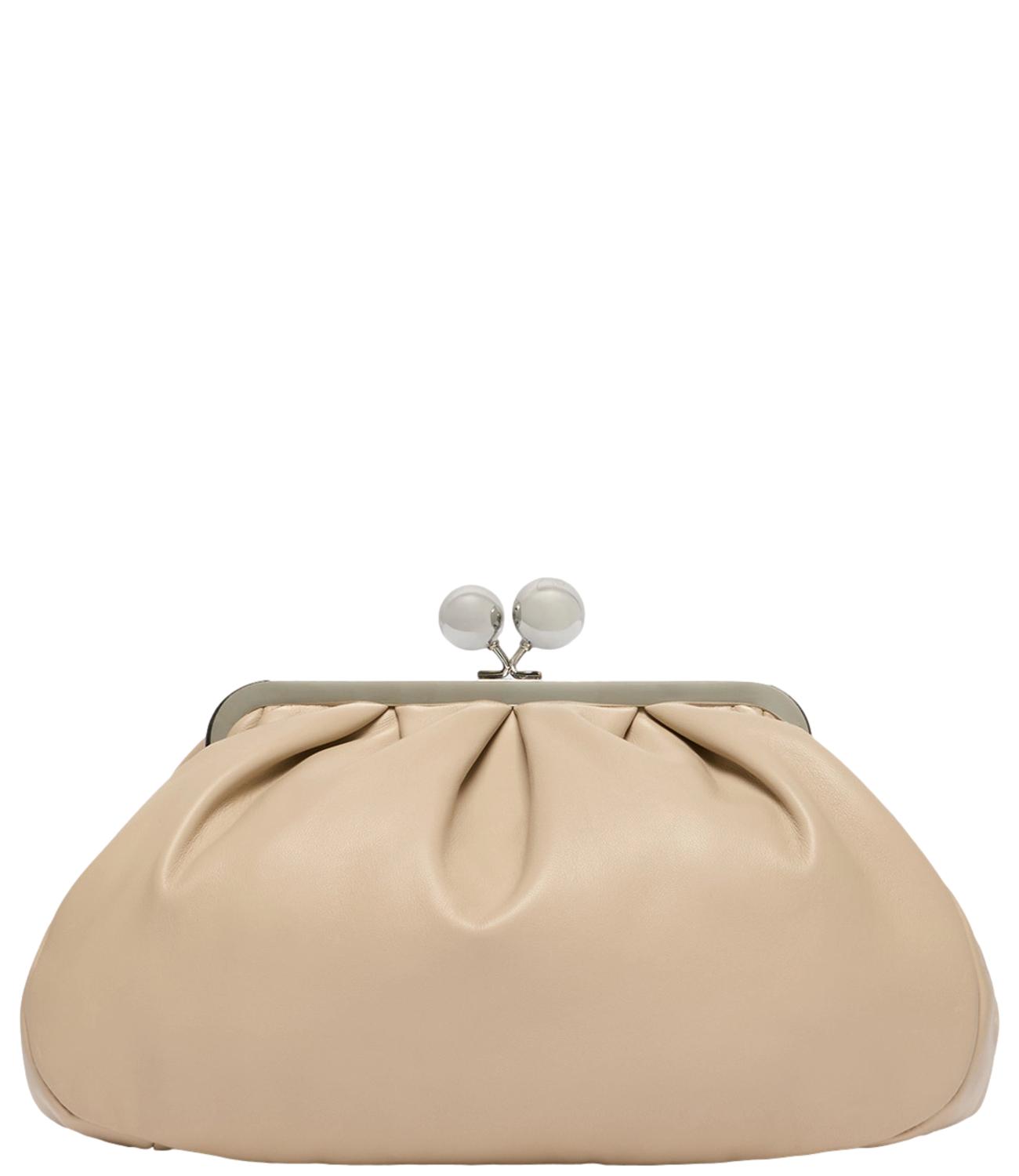 Max Mara Weekend Pasticcino Bag Media "Cubico" Naturale Donna