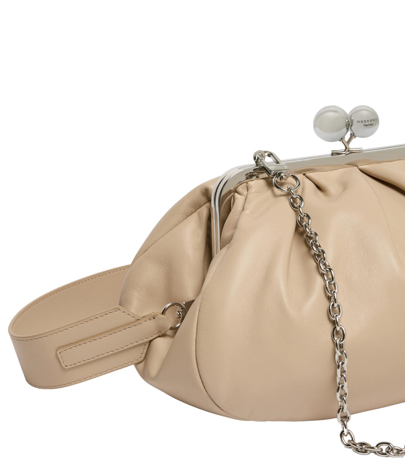 Max Mara Weekend Pasticcino Bag Media "Cubico" Naturale Donna