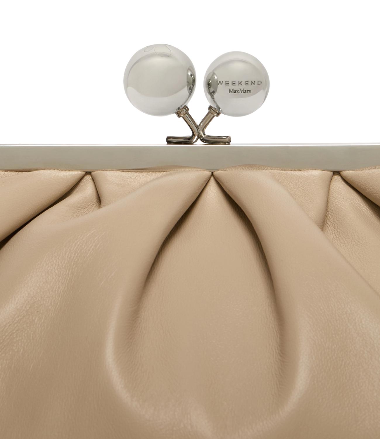 Max Mara Weekend Pasticcino Bag Media "Cubico" Naturale Donna