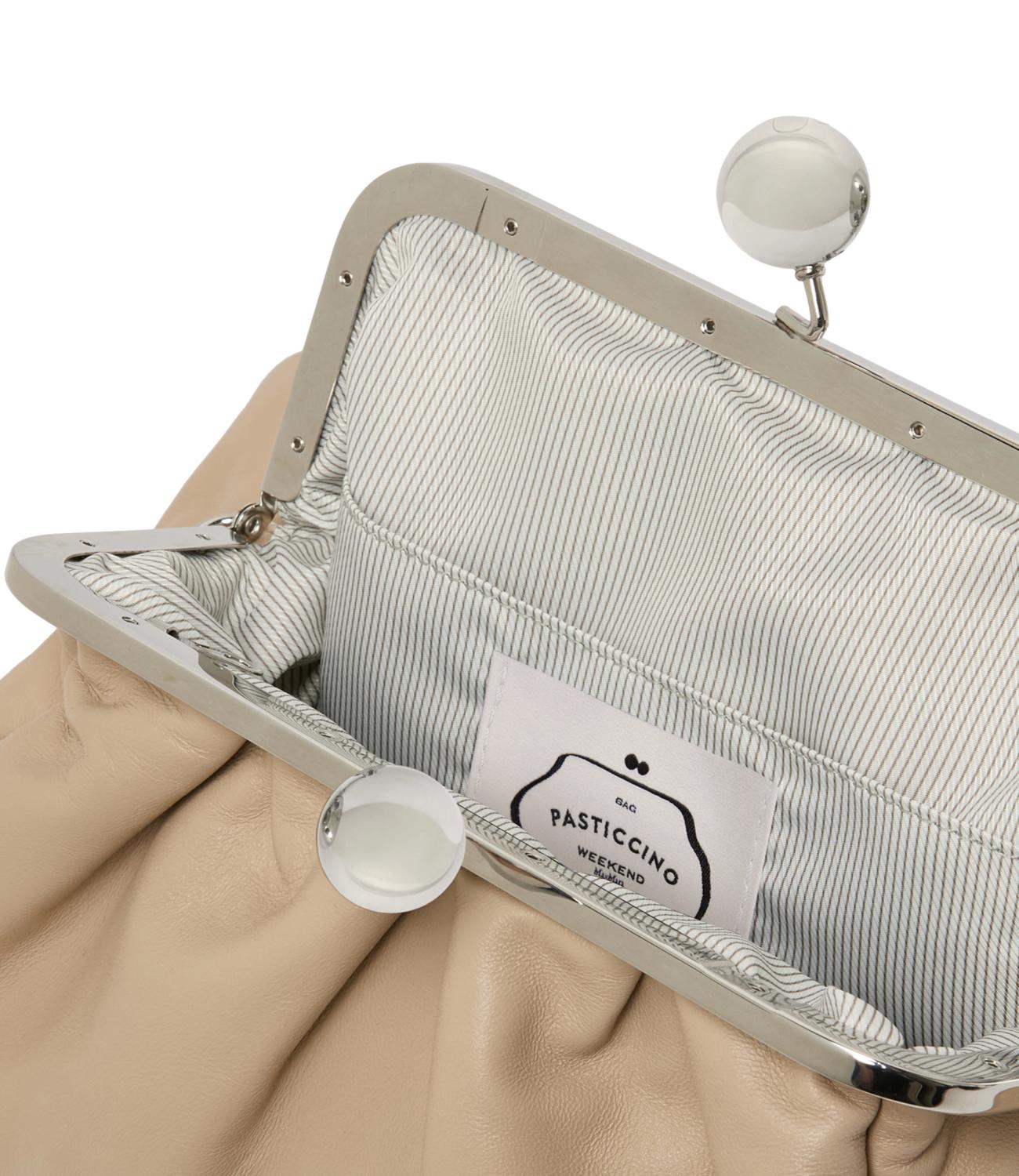Max Mara Weekend Pasticcino Bag Media "Cubico" Naturale Donna