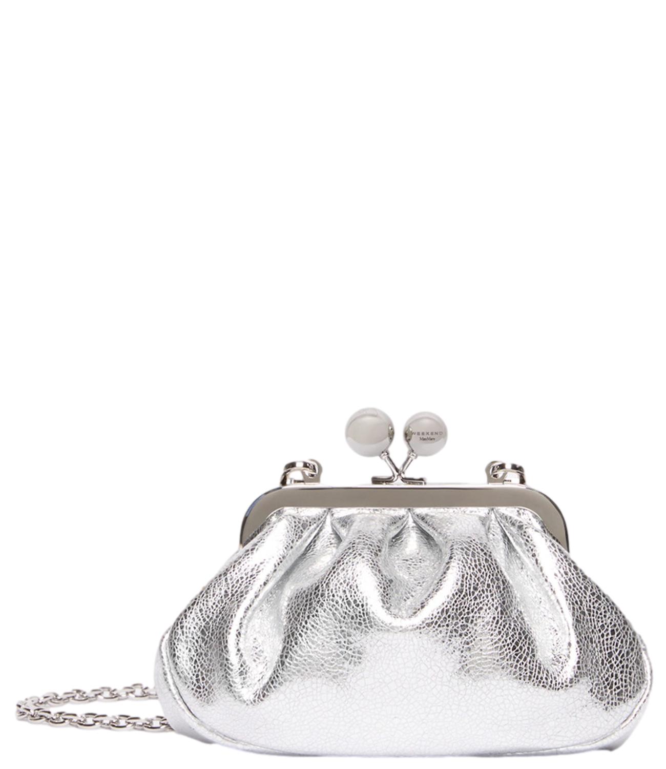 Max Mara Weekend Pasticcino Bag "Wkabruno" extra small Argento Donna