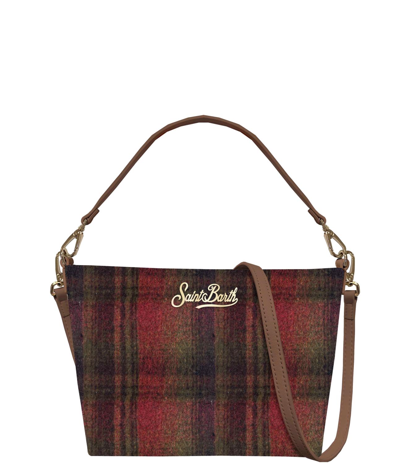 MC2 Saint Barth Borsa Aline Bag rosso a quadro