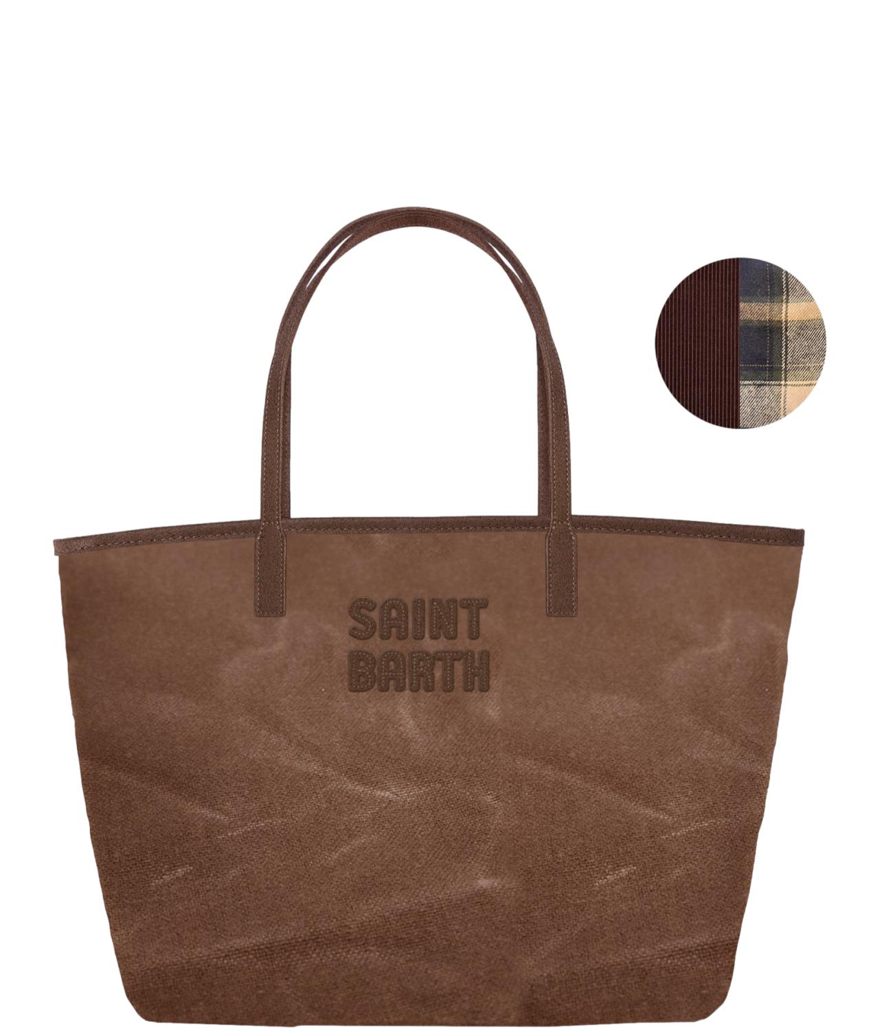 Borsa Mc2 Saint Barth City Bag Mid Wax Marrone