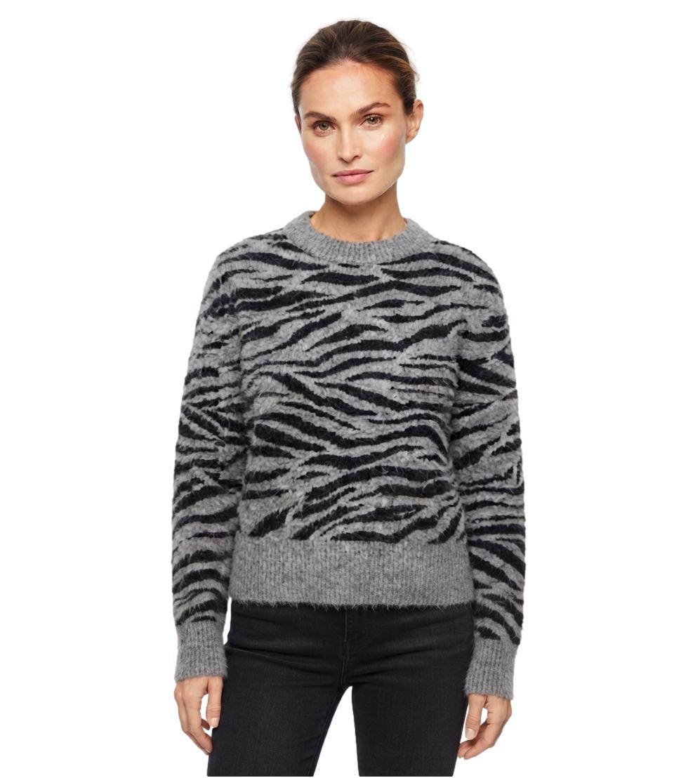 Danya Print Saint Barth grigia nera donna