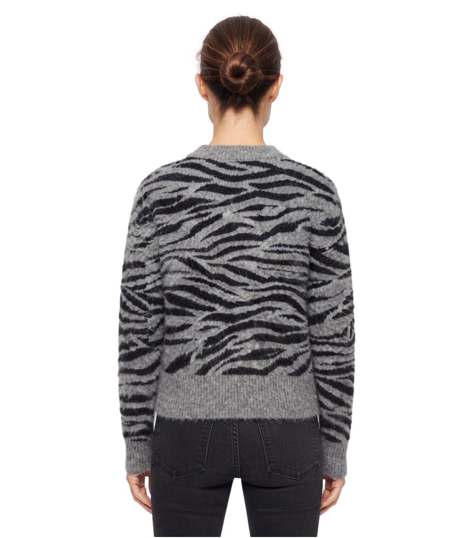 Danya Print Saint Barth grigia nera donna