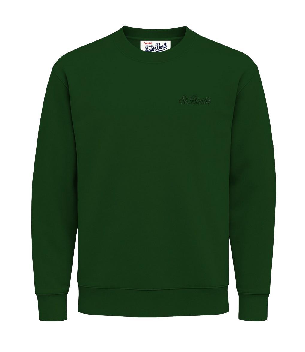 Fourseason felpa girocollo saint barth english green