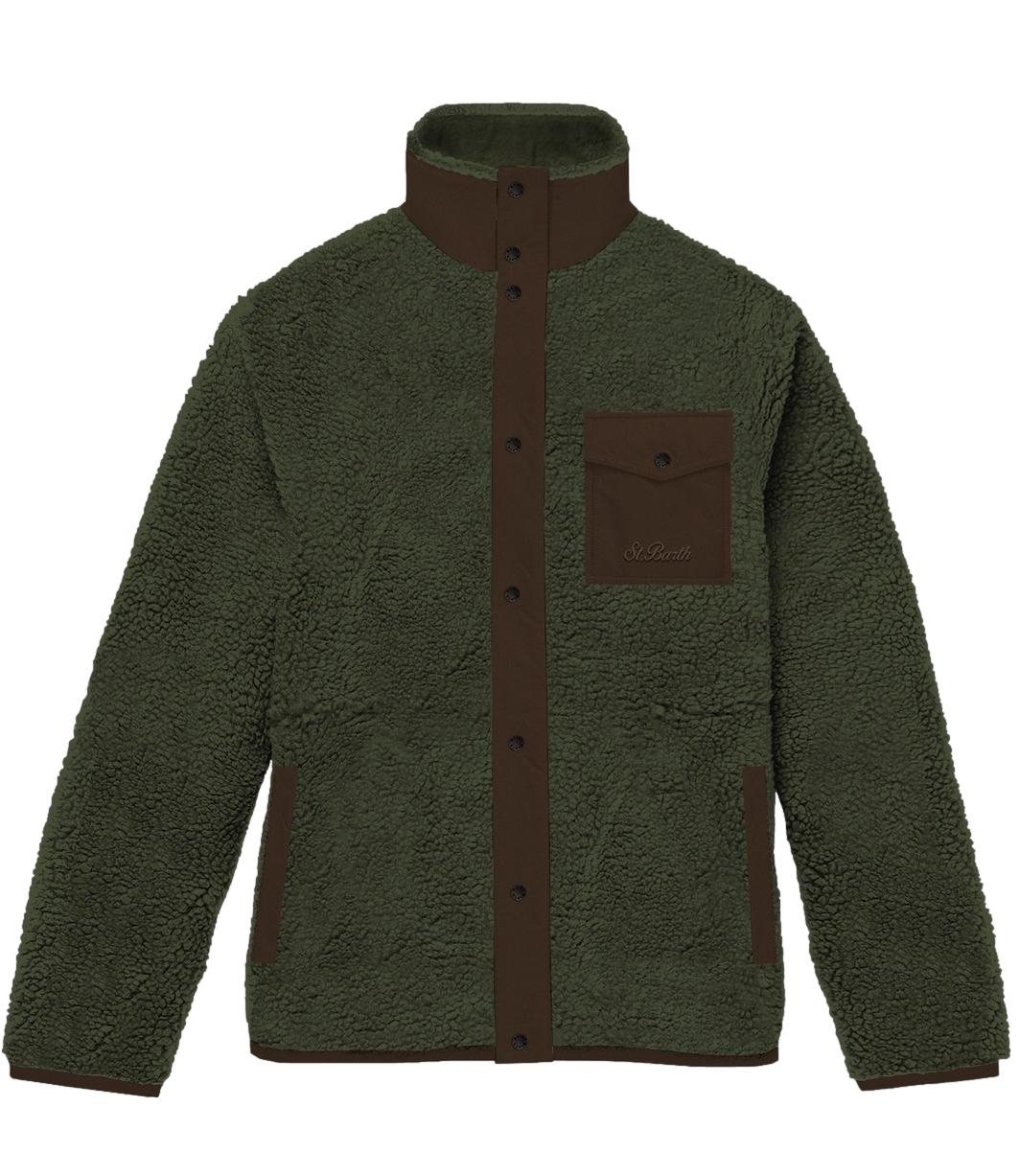 Saint Barth Keystone Zip uomo verde