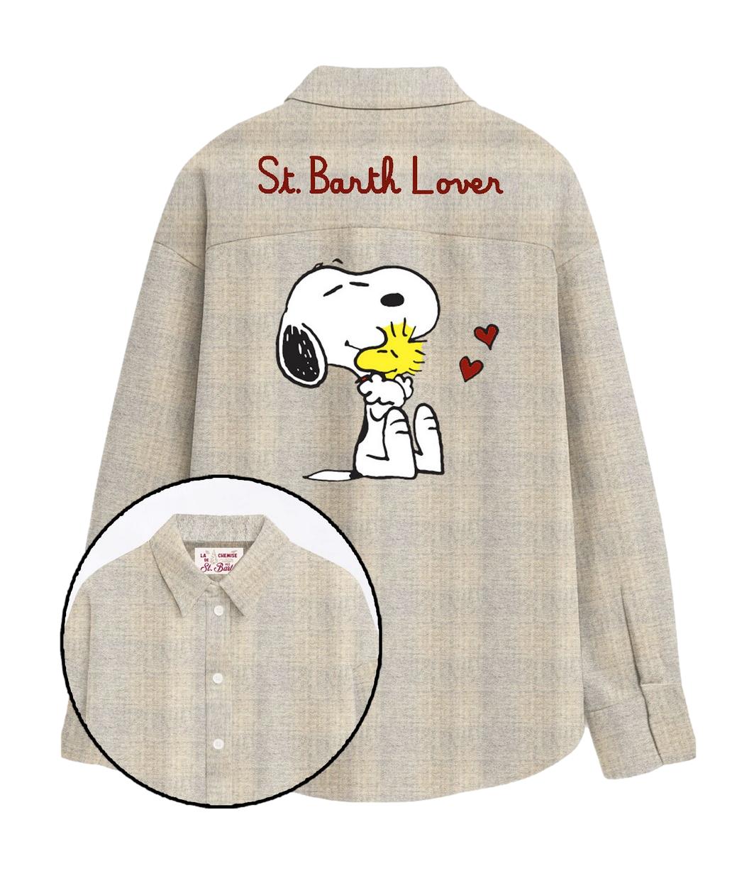 Camicia Lully Flannel grigia Saint Barth