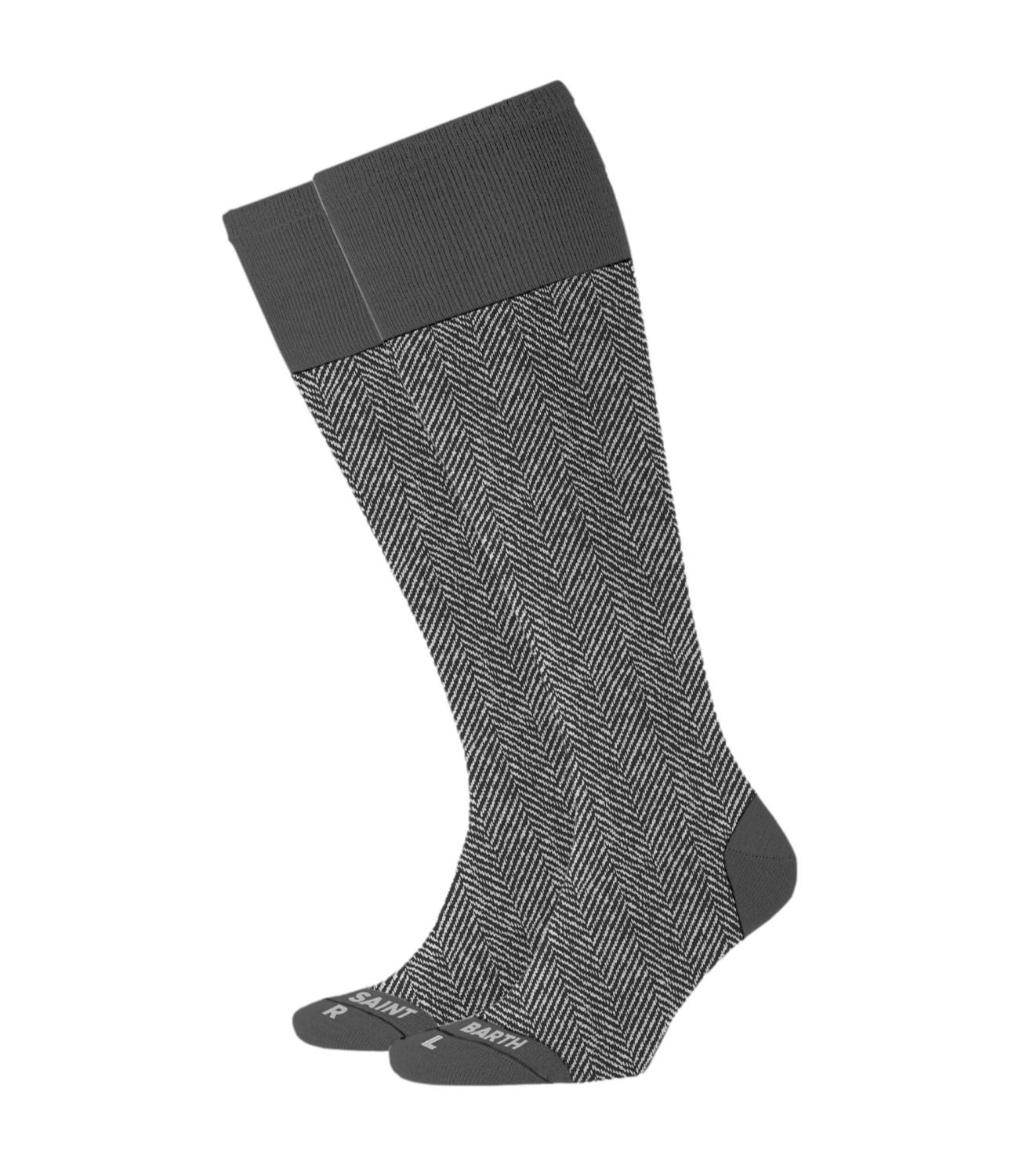 Calzini MC2 Saint Barth uomo grigi herringbone