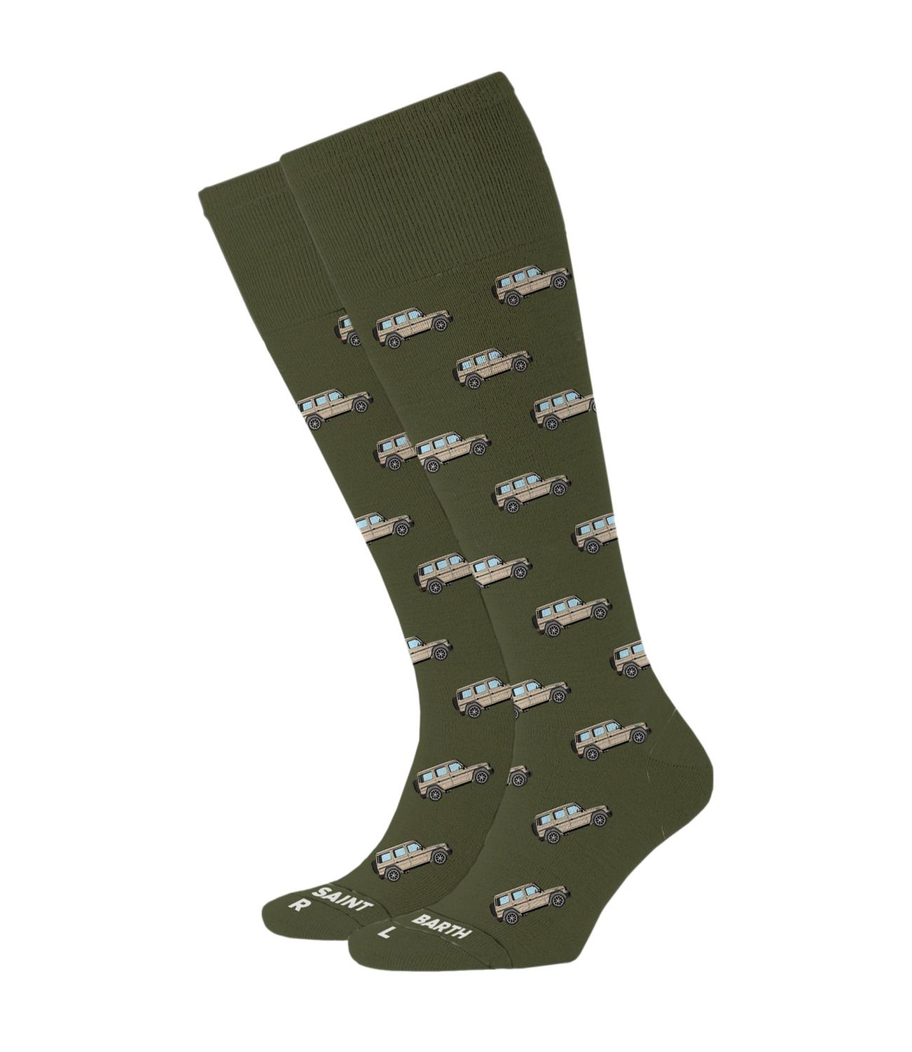 Calzini MC2 Saint Barth uomo verde militare car Gstaad Hub