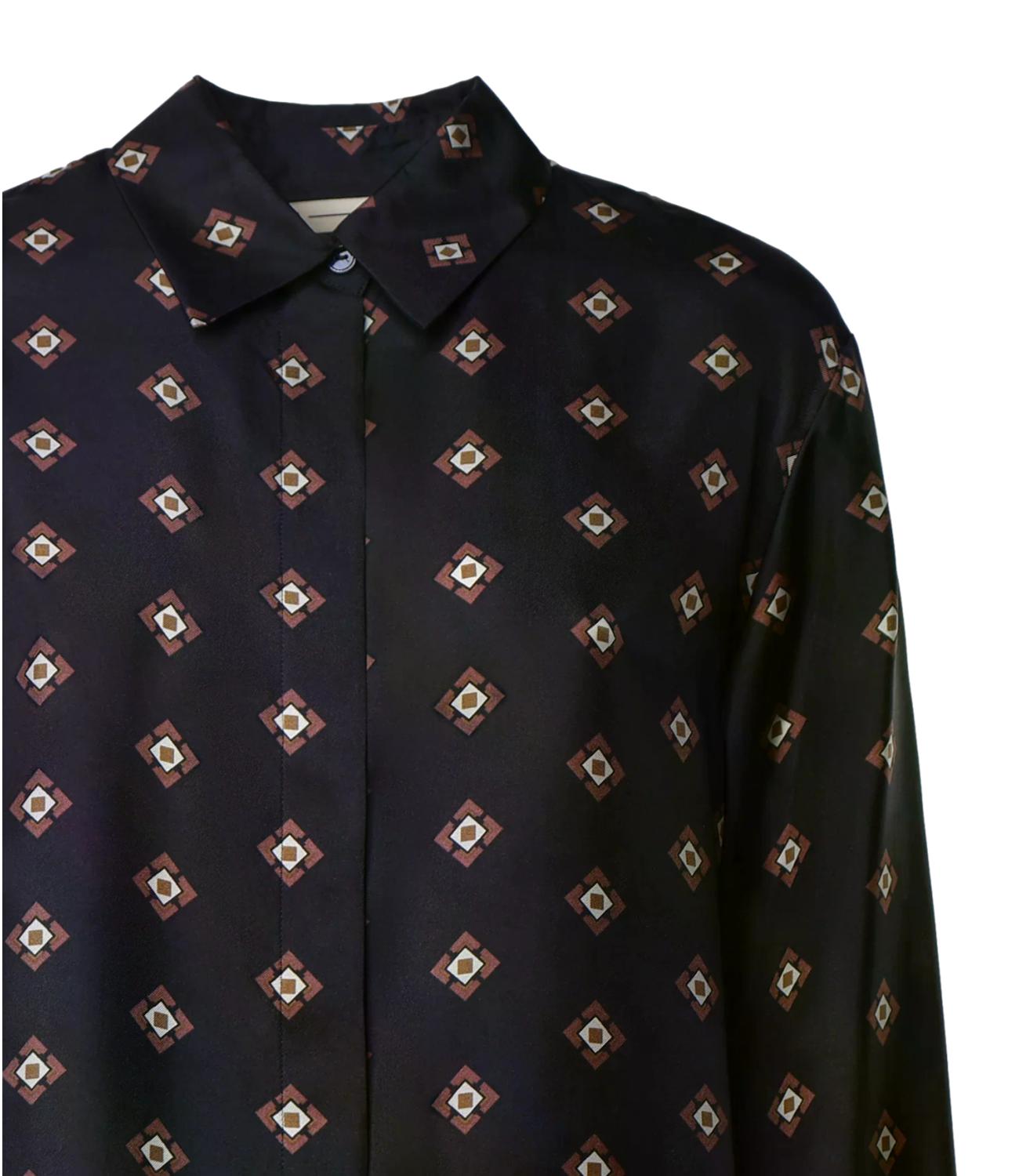 MM Camicia Mmldisco Blu Marino Donna