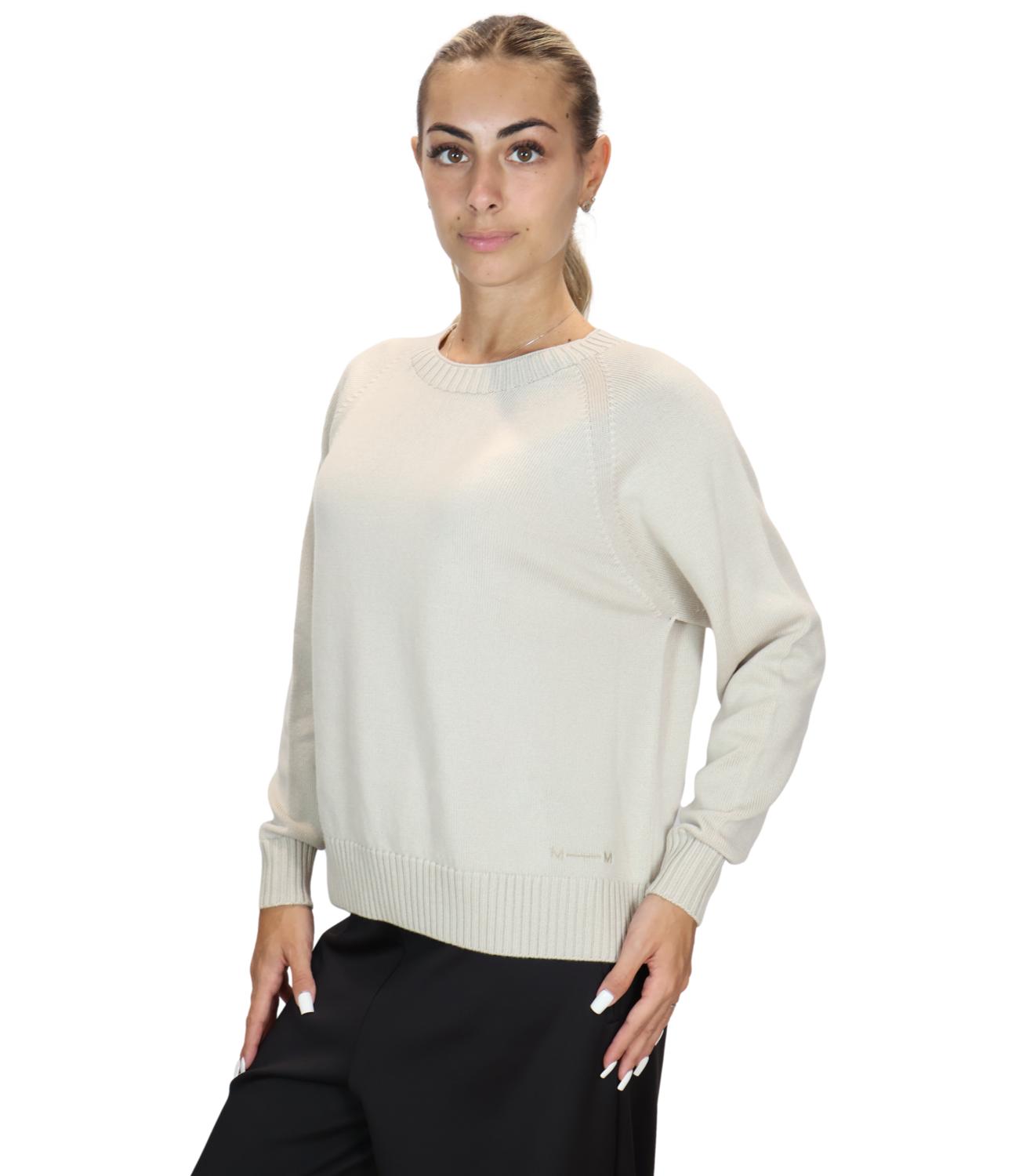 MM maglia Mmlvirgola sabbia donna