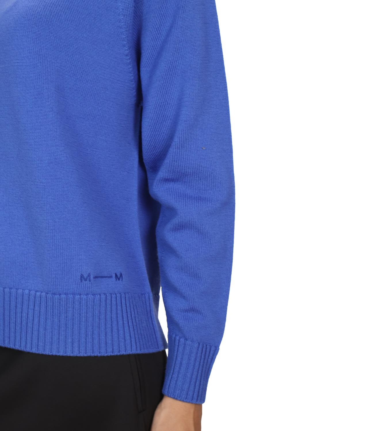 MM maglia Mmlvirgola blu cina donna