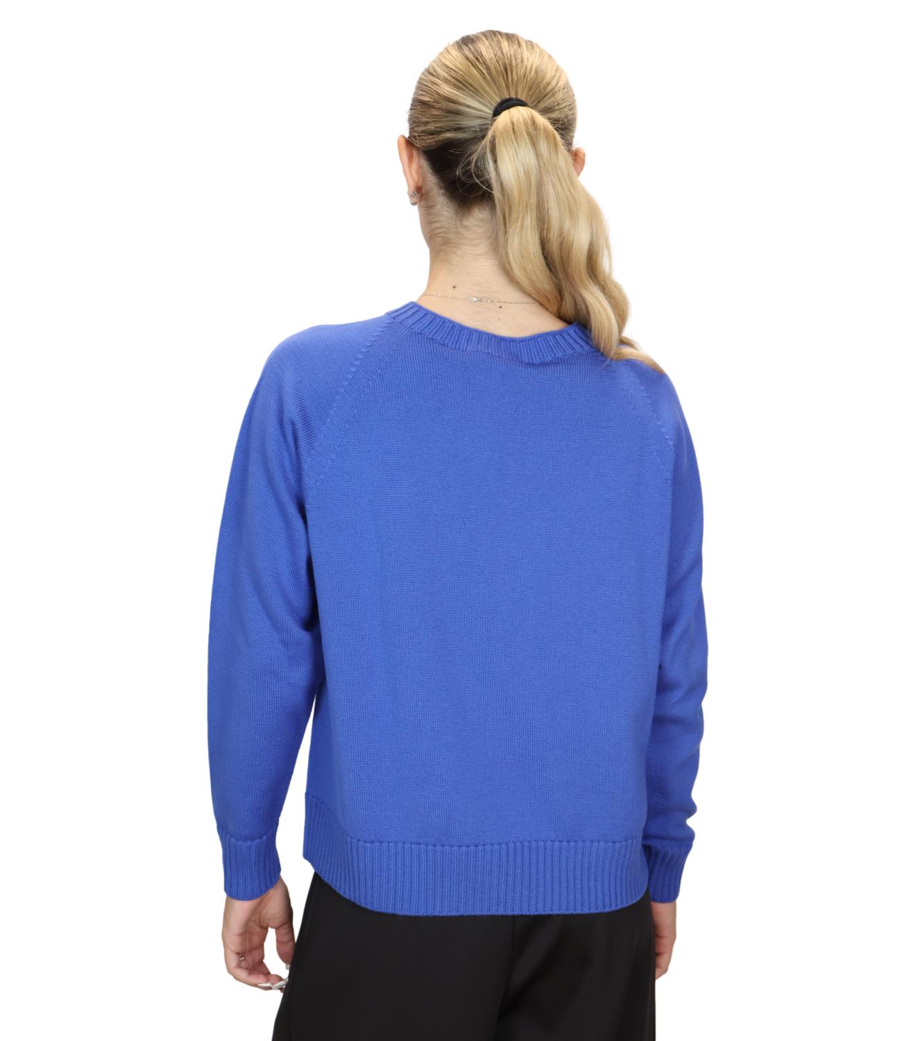 MM maglia Mmlvirgola blu cina donna