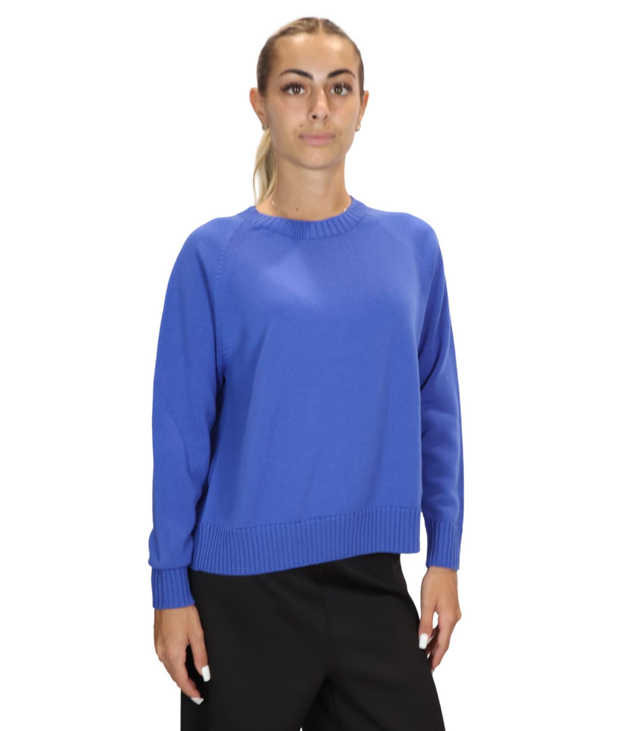 MM maglia Mmlvirgola blu cina donna