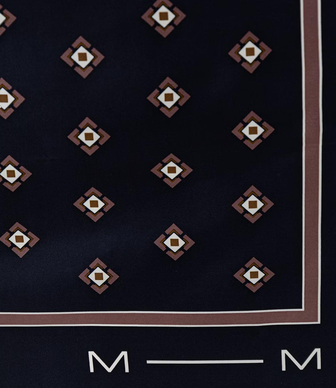 MM Foulard Mmlpalmi Blu Marino Donna